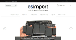 Desktop Screenshot of esimport.fr