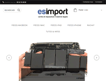 Tablet Screenshot of esimport.fr